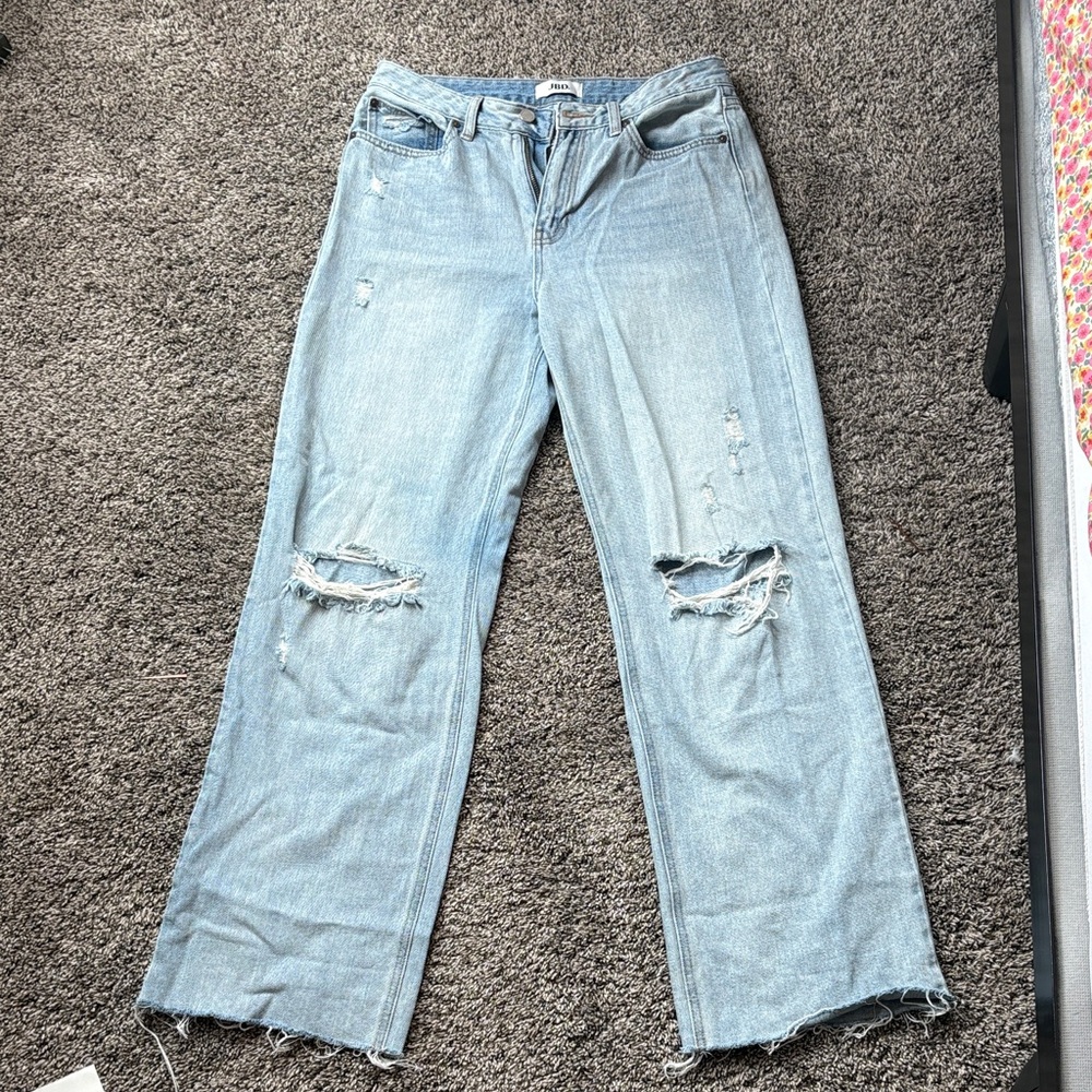Distressed Light Blue Women's Jeans